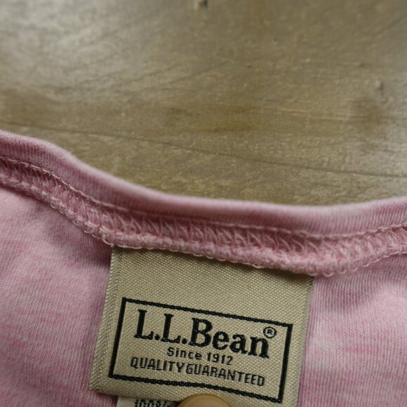 L.L. Bean Long Sleeve Tee Shirt Women's Large Pink - Picture 2 of 9